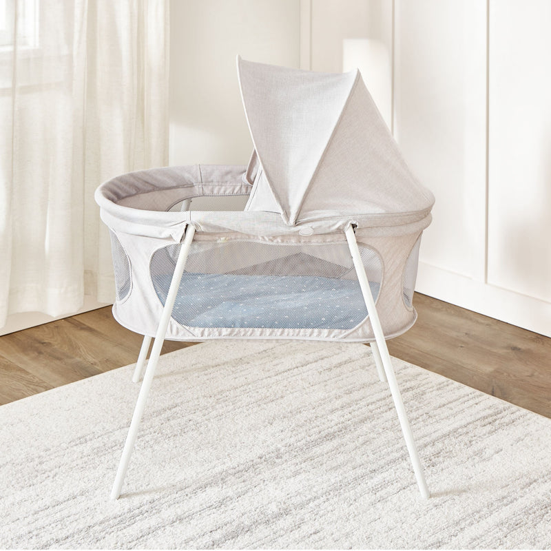 Baby Basics Infant Bassinet with Canopy, Grey V5501