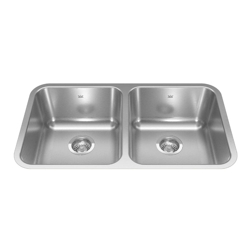 FB Double Stainless Steel Sink, 30.88x17.75-in Q2037