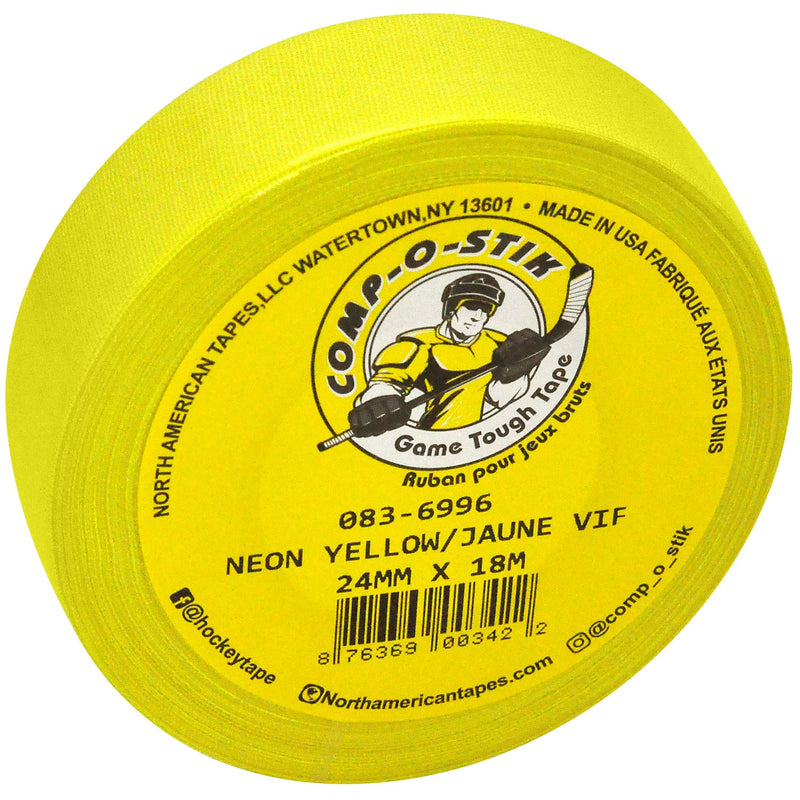 or Hockey Tape, Bright Yellow, 24-mm x 18-m K4687