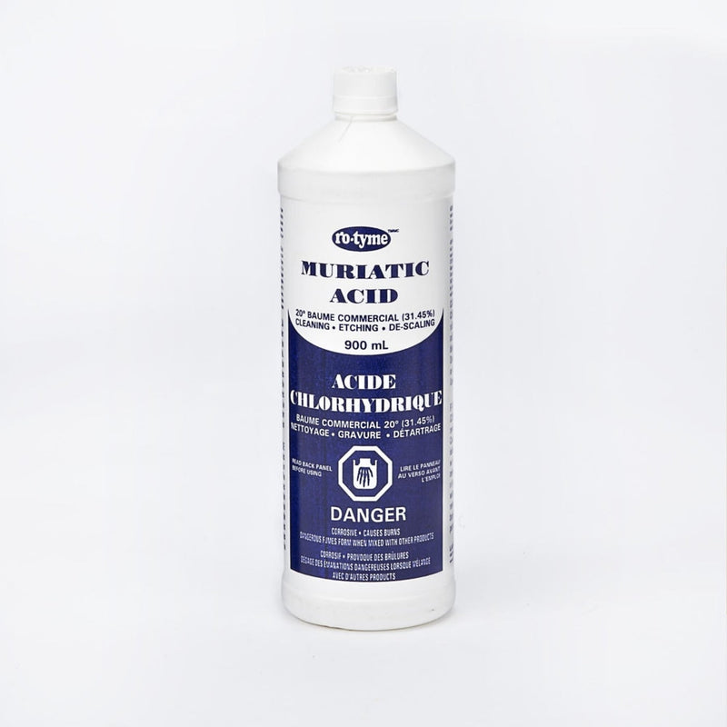 Muriatic Acid For Cleaning & Etching Concrete & Descaling Tile/Porcelain, 900-mL Q4114
