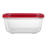 Easy Store Square Plastic Food Storage Container, Stackable, 14-Cup