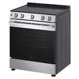 Samsung 80 Series 30 in. 6.3 cu ft. Stainless Steel Electric Slide-in Range with Air Fry and True Convection