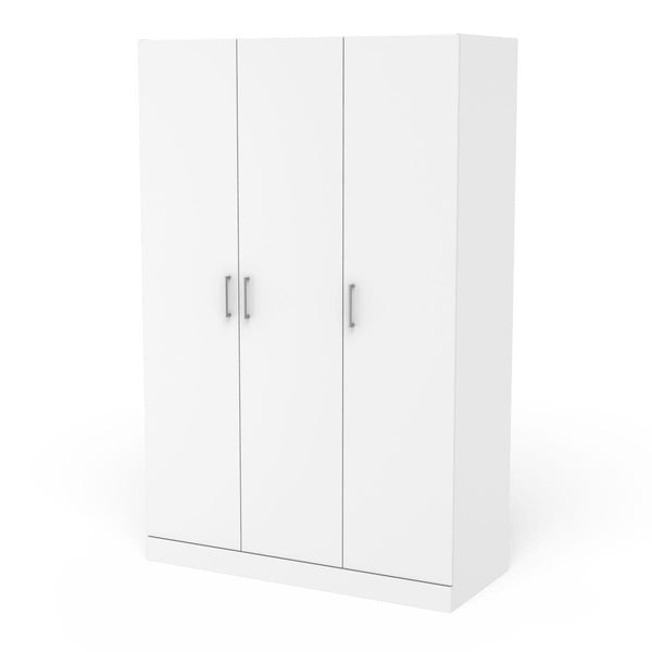 3 Drawer Wardrobe White P1079