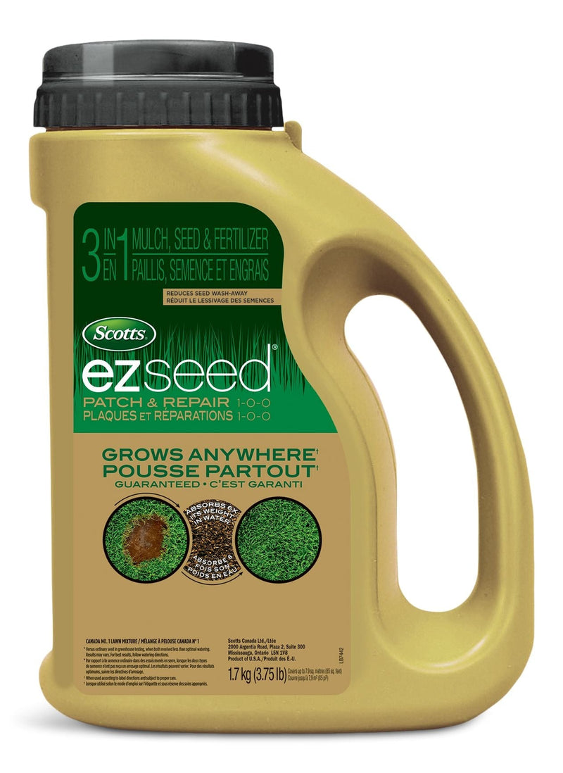 EZ Seed 3-in-1 Patch & Repair Grass Seed & Fertilizer Mix, 1-0-0, 1.71-kg X1920