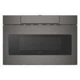 Black Stainless Steel Microwave Drawer Oven, 24-in