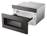 Black Stainless Steel Microwave Drawer Oven, 24-in