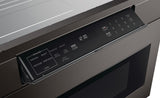 Black Stainless Steel Microwave Drawer Oven, 24-in