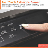 Black Stainless Steel Microwave Drawer Oven, 24-in
