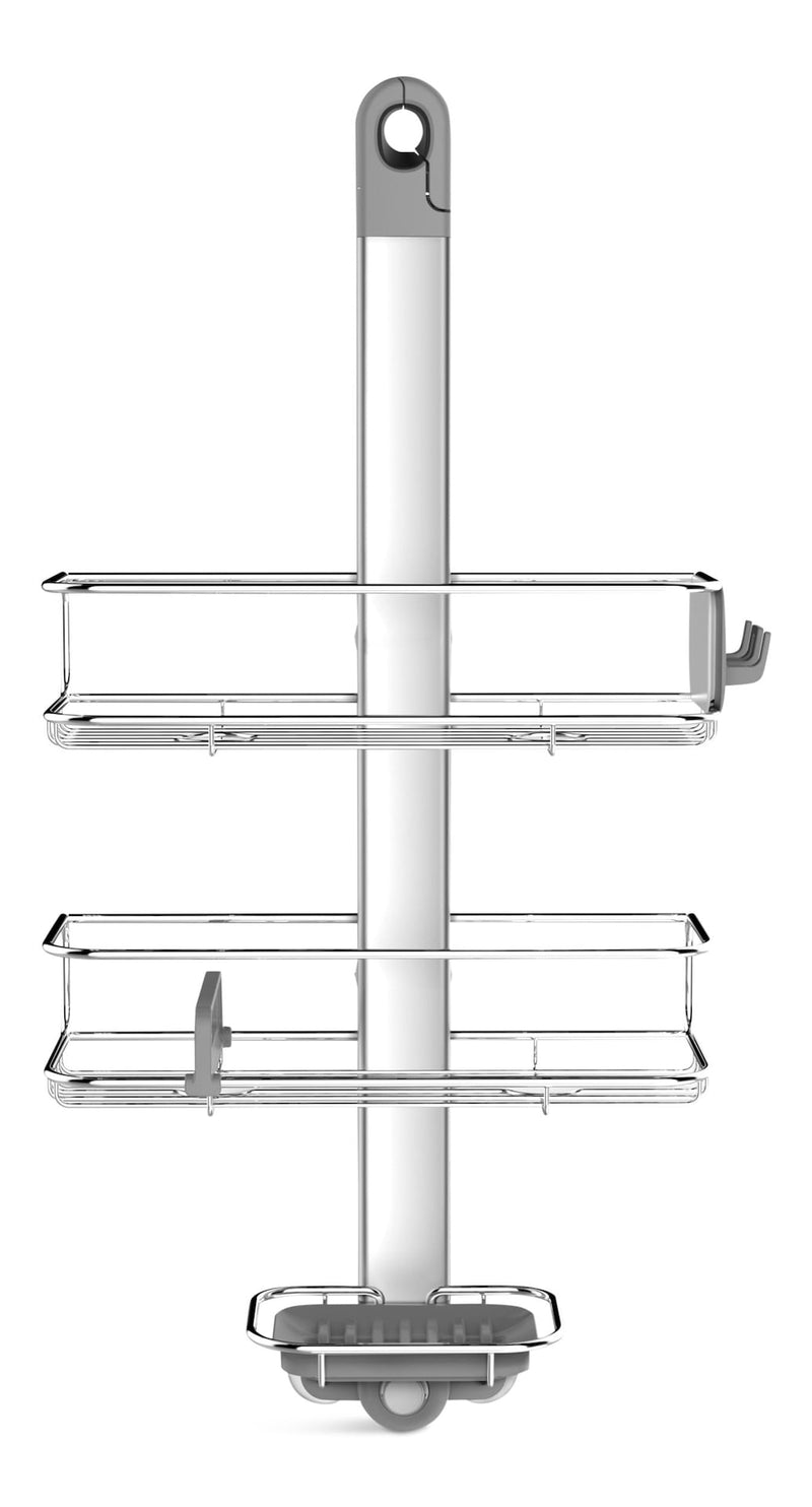 Medium Adjustable Shower Caddy, Stainless Steel and Anodized Aluminum Z5275