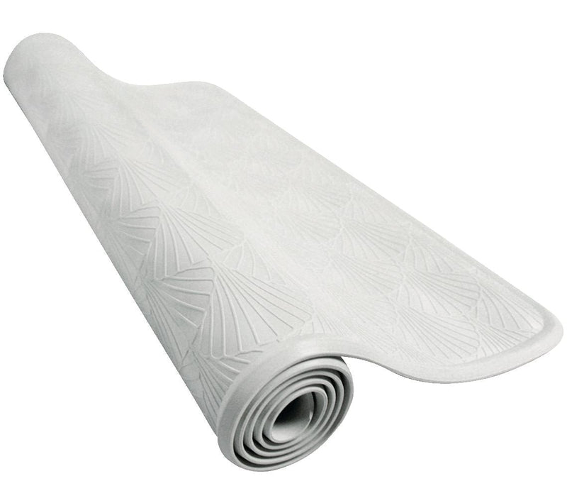 Anti-Slip Rubber Bath Tub Mat, White, 16-in x 27-in D9502