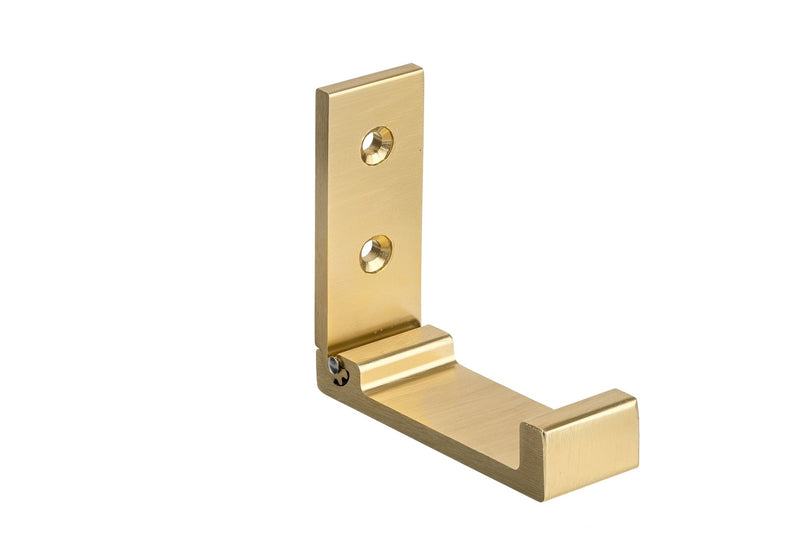 Single Metal Flip Hook, Satin Brass O9068