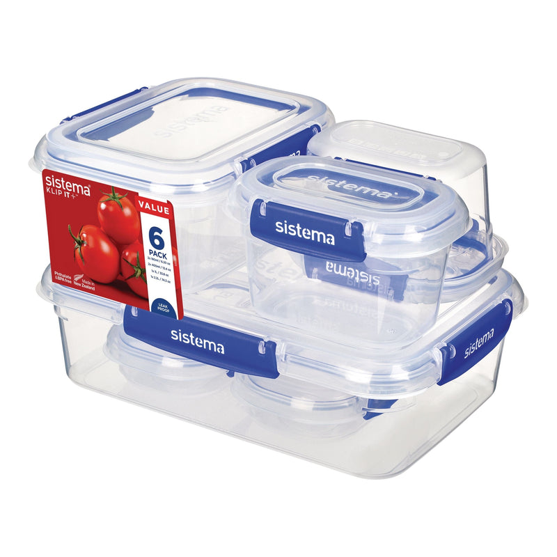 Airtight Rectangular Food Storage Container Starter Set with Leakproof Seal, 12-pc L1388