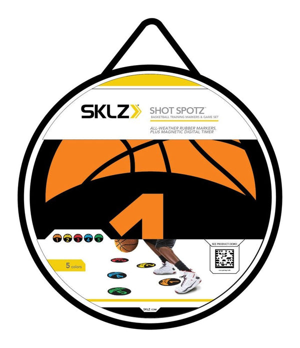 Shot Spotz Indoor/Outdoor Numbered Basketball Training Markers with Digital Timer Y3118