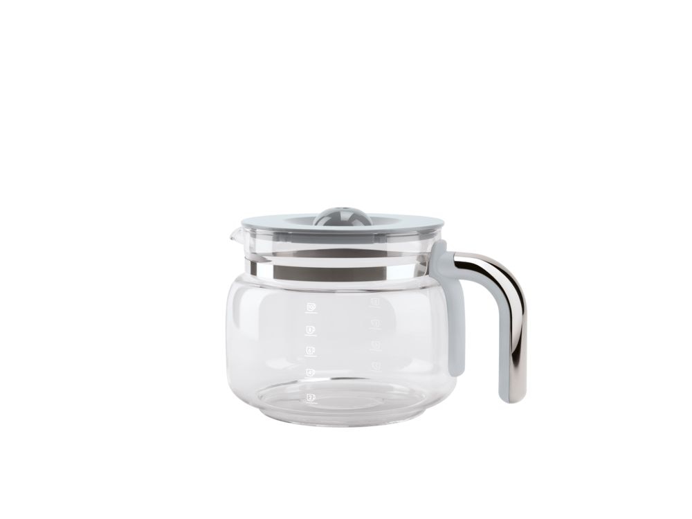 Glass Carafe with Plastic Handle and Lid, 10-Cup