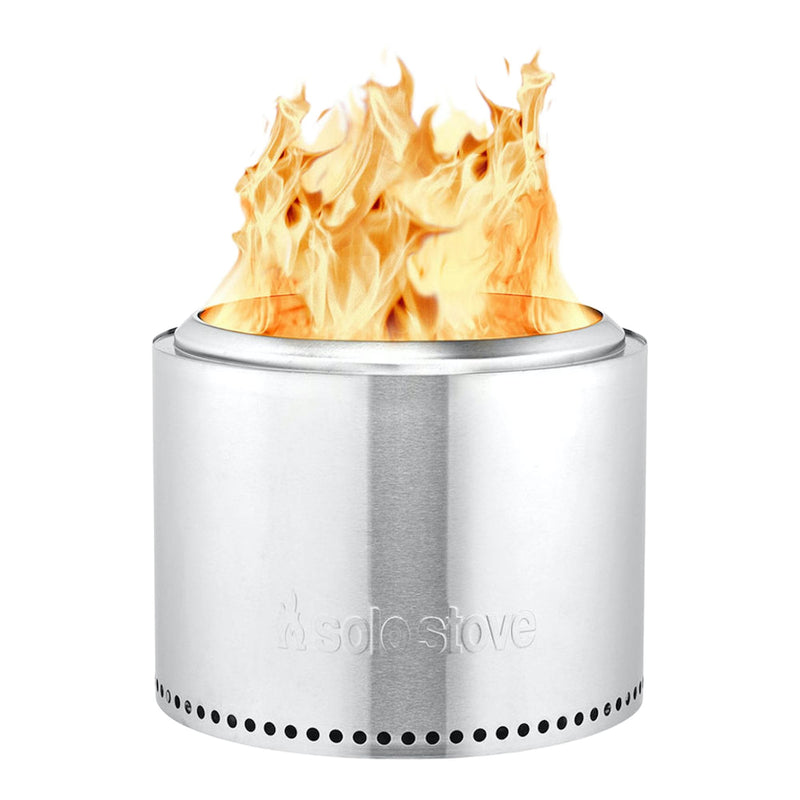 Stove Stainless Steel Smokeless Bonfire Fire Pit with Removable Ash Pan, 19.5 x 14-in J3354