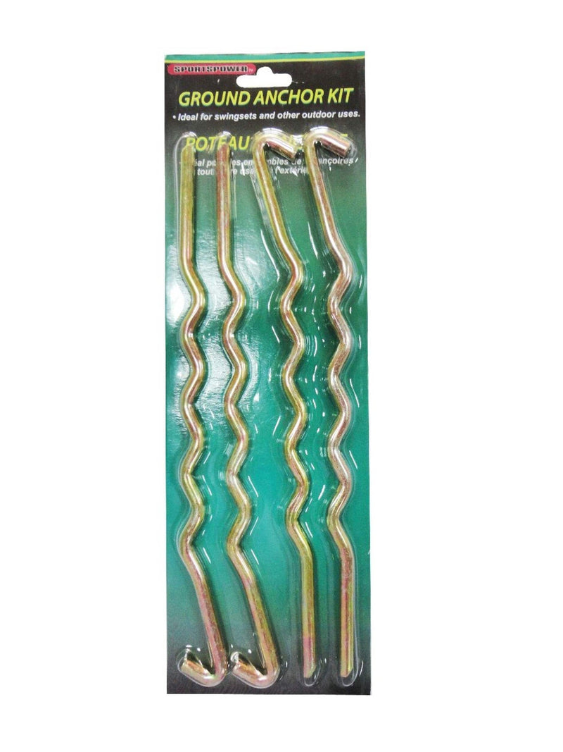 Outdoor Heavy Duty Steel Swing Set Anchors, 4-pk U1614