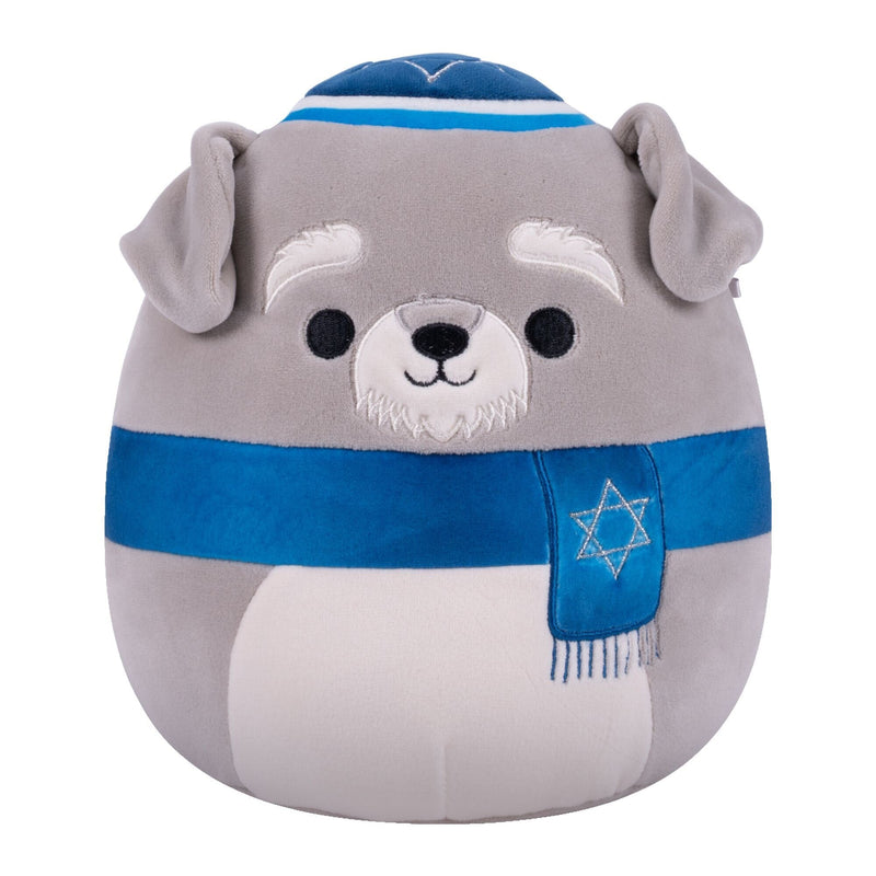 Grey Schnauzer Plush Toy, 8-in, Ages 3+, for Hanukkah E3237