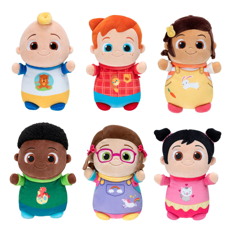 HugMees CoComelon Baby JJ Plush Doll, 10-inch Soft Plush Toy X4208