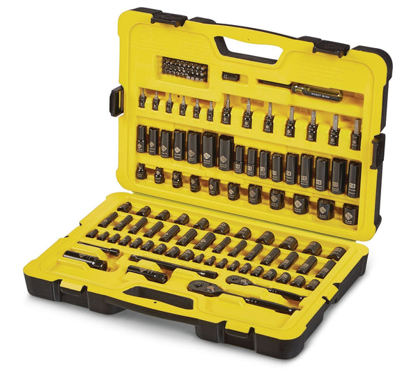 Professional Grade Black Chrome Socket Set, 122-pc, SAE/Metric T1901