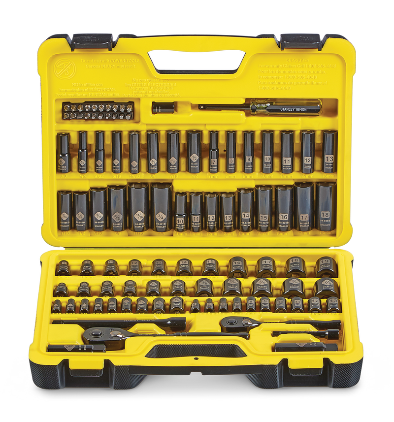 Professional Grade Black Chrome Socket Set, 99-pc, SAE/Metric U3137