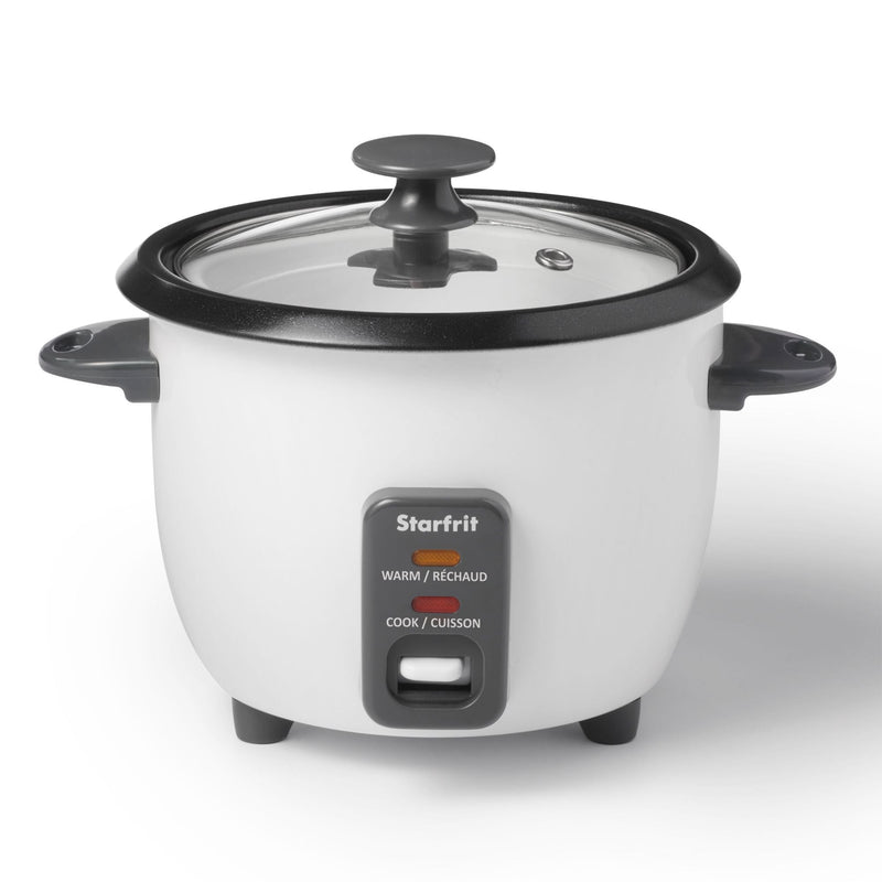 300W 6-Cup White Rice Cooker with Steam Basket U170