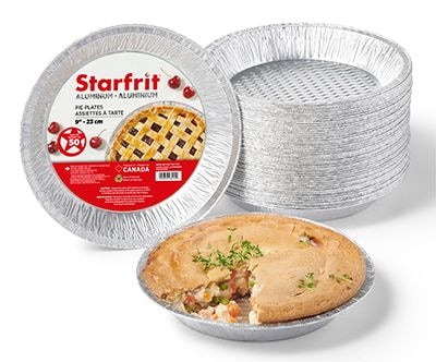 9ʺ Aluminum Deep Pie Plates, 50-pk T995