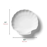 Gourmet Bistro Shell Dishes, 2 Piece, White