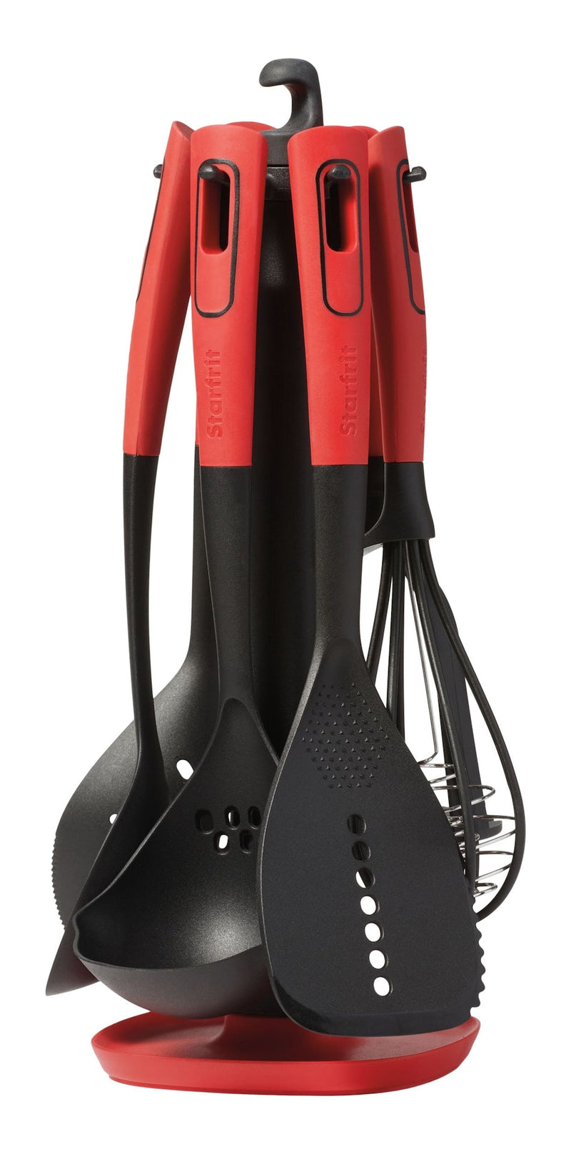 Mixed Kitchen Utensil Set with Nylon Heads and Swivel Holder, 6-pc M2961