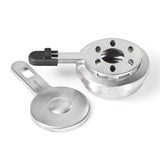 Stainless Steel Fondue Burner Set, One-Size, Adjustable, 4-pc