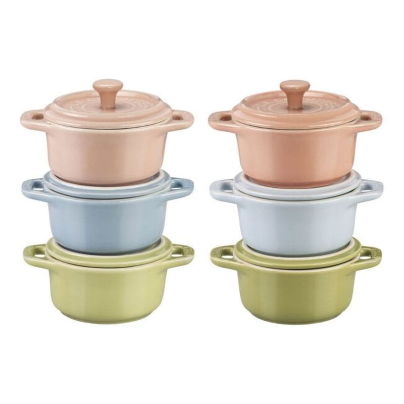 Non-Stick Ceramic Mini Macaron Cocotte Set, 6-pc Z2000