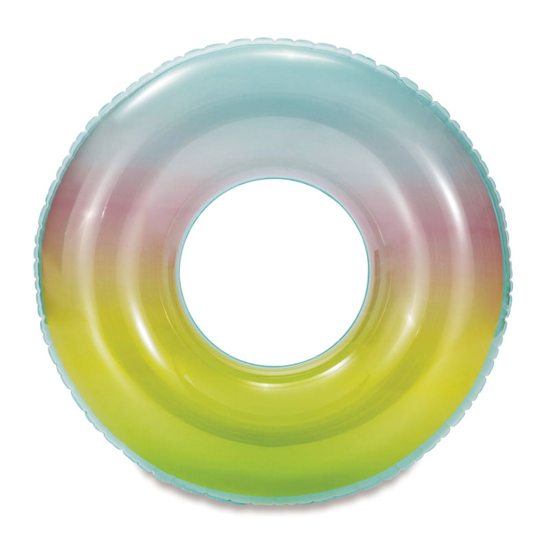 Inflatable Round Ombre Pool Swim Float/Tube, 36-in W7170