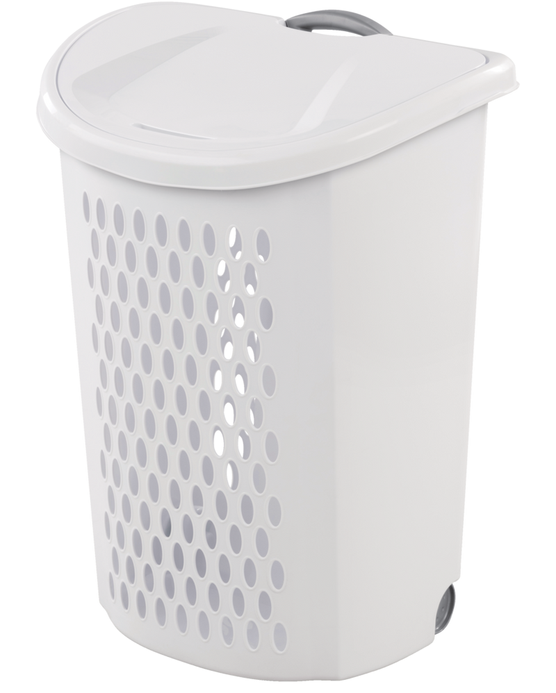 Bushel Ultra Laundry Hamper with Wheels, 20.1 L x 15.4 W x 26.75-in H Y2844