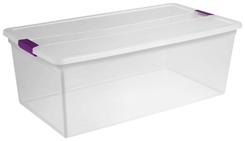 ClearView Storage Box with Latched Lid, 104-L I7100