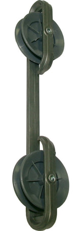 Zinc Clothesline Spacer with Wheels, 10-in