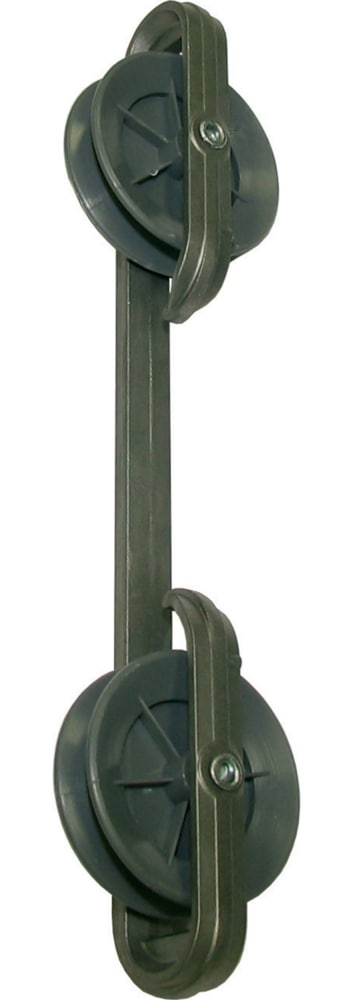 Zinc Clothesline Spacer with Wheels, 10-in B8599