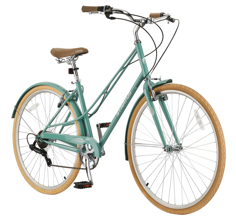 Trillium Adult Bike, 700C, 7-Speed Cruiser Bike, Green N2434