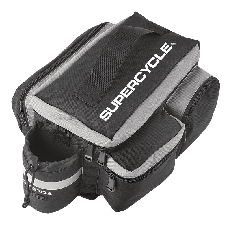 Rack Top Bike Bag withAluminum Foil & Reflective Strip, 8L, Black U9960
