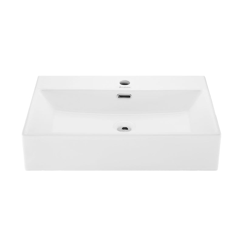 Claire Rectangle Wall-Mount Bathroom Sink, 24-in U8409