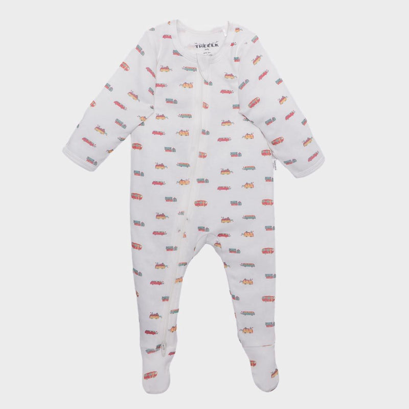 Camping Print Premium Organic Cotton Zippy, Various Sizes E0964