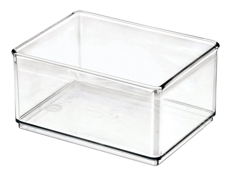 Clear Stackable Medium Shallow Organizing Storage Bin, 1.2-L Q1232
