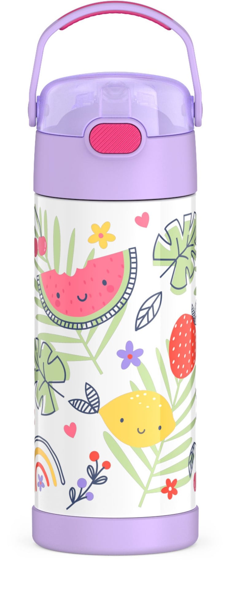Rainbow Fruit Stainless Steel Insulated Water Bottle, 14-oz J5294