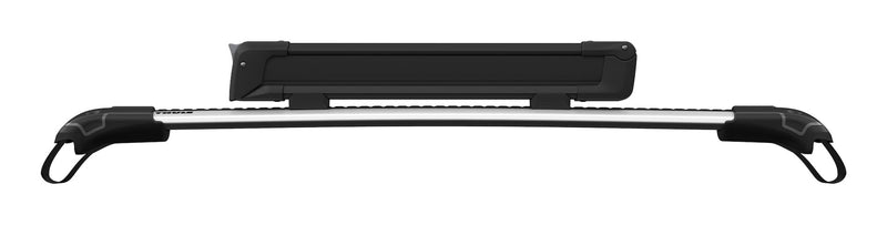SnowPack Stainless Steel Roof Top Mount Ski/Snowboard Rack, Large, Black, 2-pc H9162