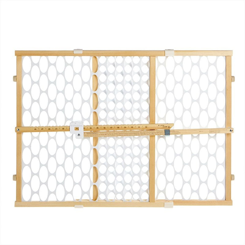 Quick Fit Oval Mesh Wooden Baby Safety Gate H8124