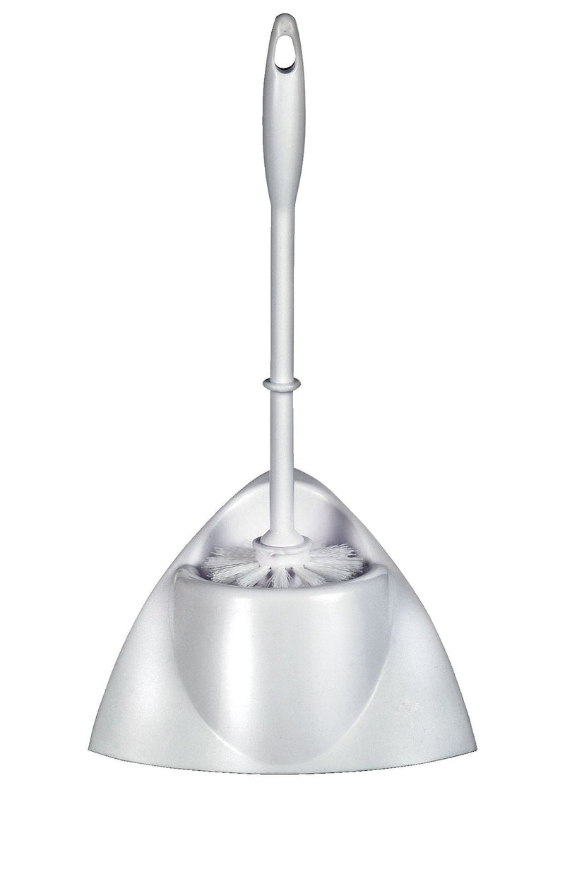 Toilet Brush with Stand, White H657