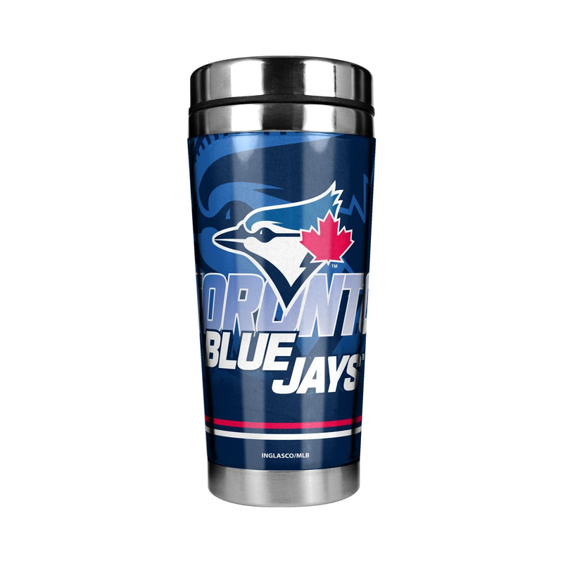 Stainless Steel Travel Mug For Baseball Fans/Collectors, 16-oz O5356