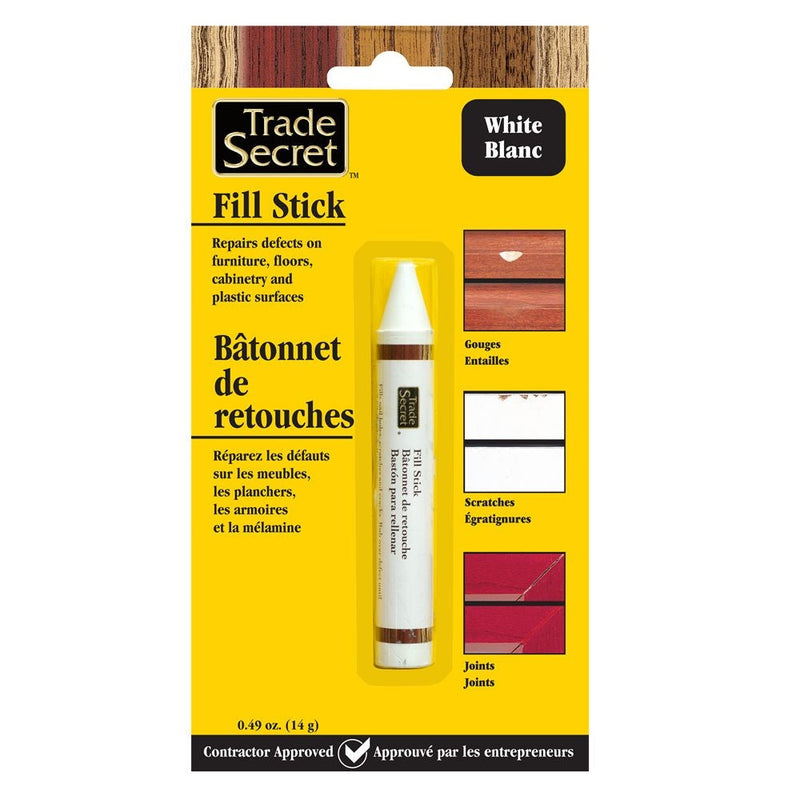 Wood Fill Sticks for Defects, 100% Wax, White U2726
