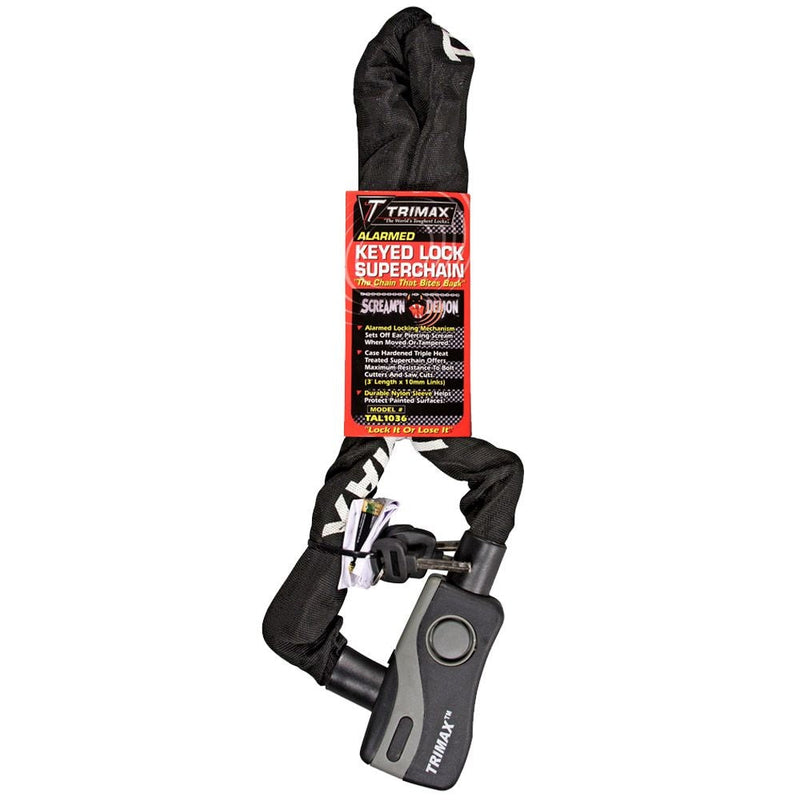 36-in Alarmed Lock with Thex Superchain, Corrosion- resistant X2043