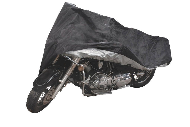 Premium Polyester Motorcycle Cover, Black, Medium U5408