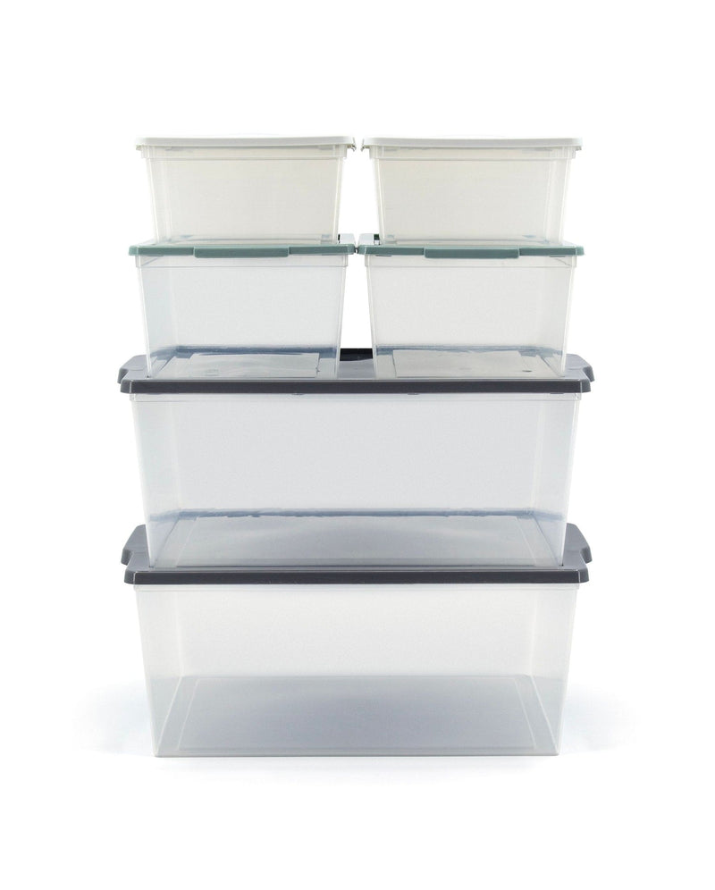 Modbox Modular Storage Bin with Lid, 8-pk E6363