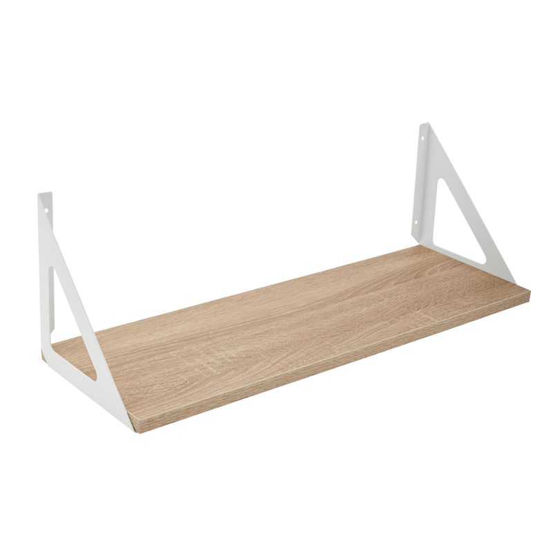 Align Floating Dual Bracket Shelf Kit, Oak, 8 x 24-in G5250